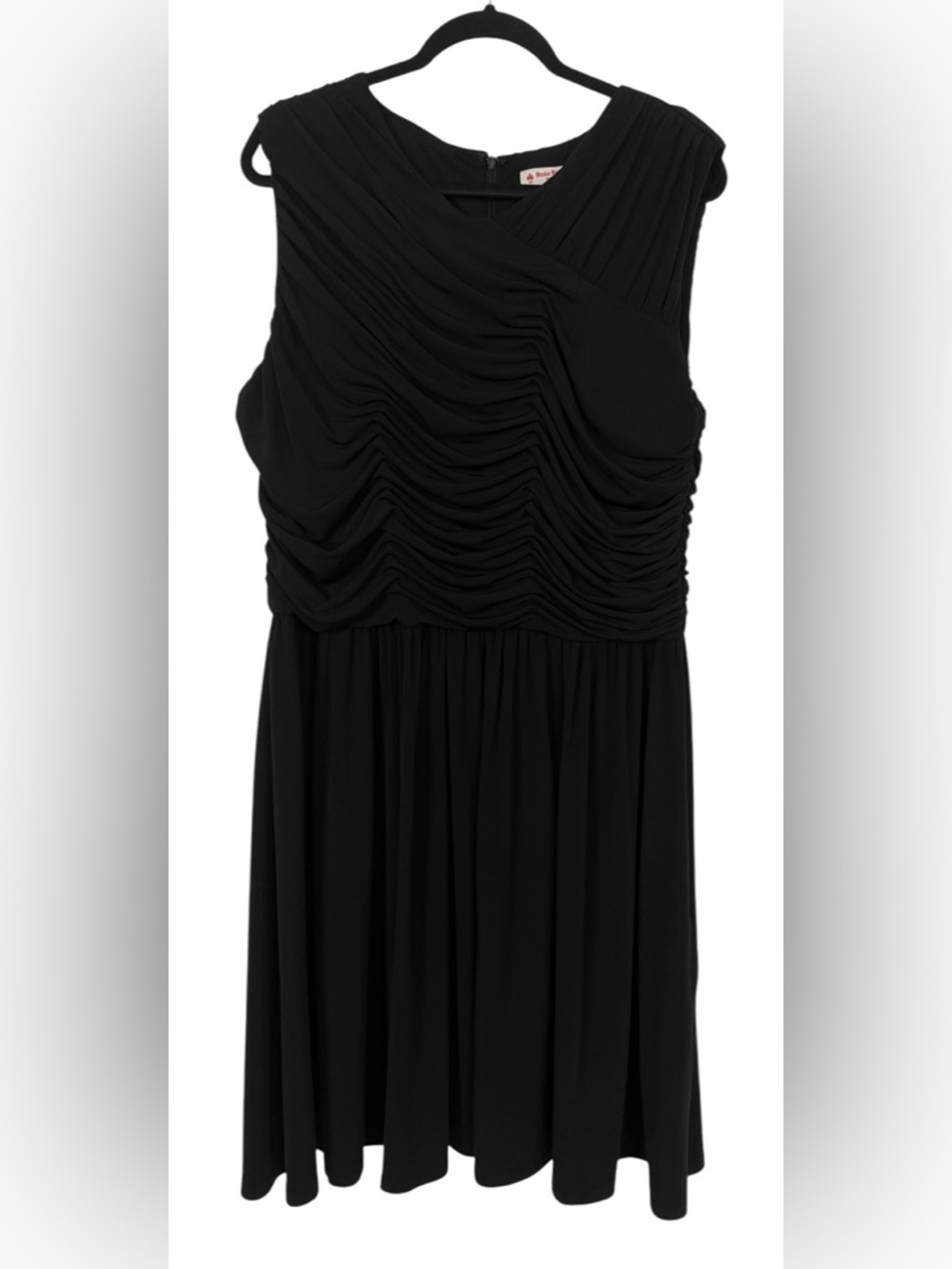 NWT Brooks Brothers Red Fleece Sleeveless Ruched Dress Party Size XL